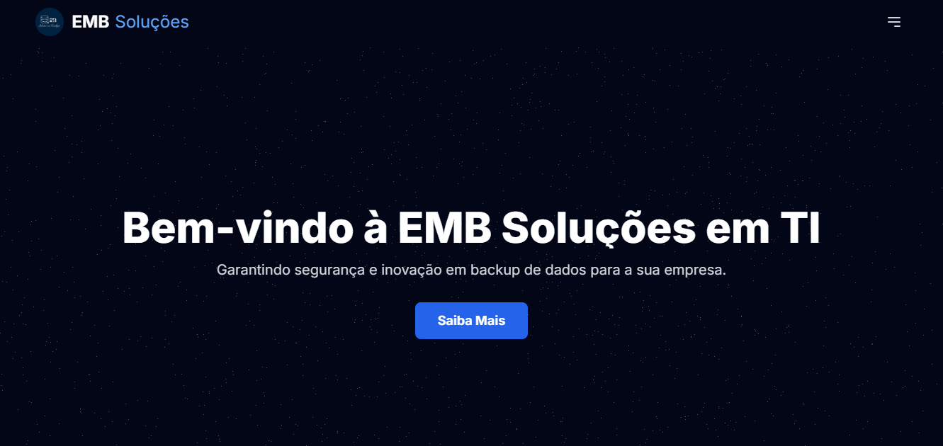 EMB Soluções em TI - Capa do Site